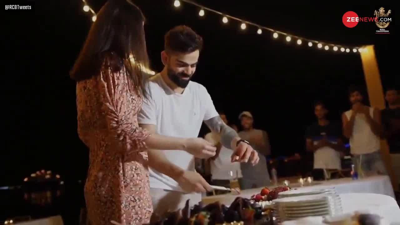 विराट और अनुष्का ने केक काटकर UAE में मनाया जश्न, वीडियो वायरल