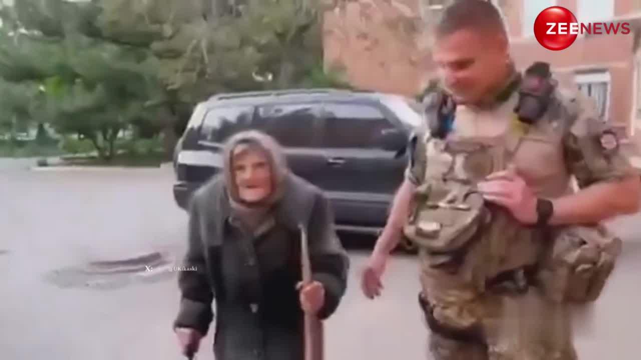 WATCH: 98 साल की यूक्रेनी महिला की जांबाजी, रूसी कब्जे से भागने के लिए 10 किमी पैदल चली