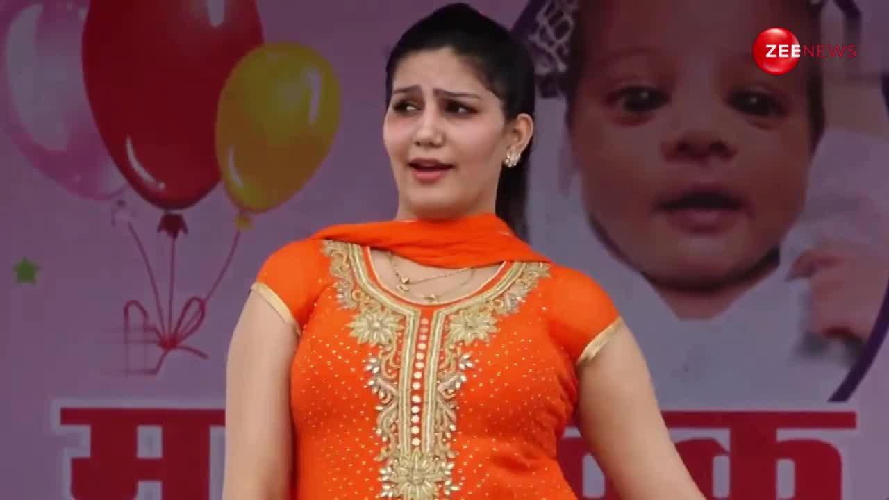 भगवा रंग का सूट पहन Sapna Choudhary ने डांस स्टेप में दिखाया गजब का कमाल, एक दिन में कई बार शेयर हुआ वीडियो