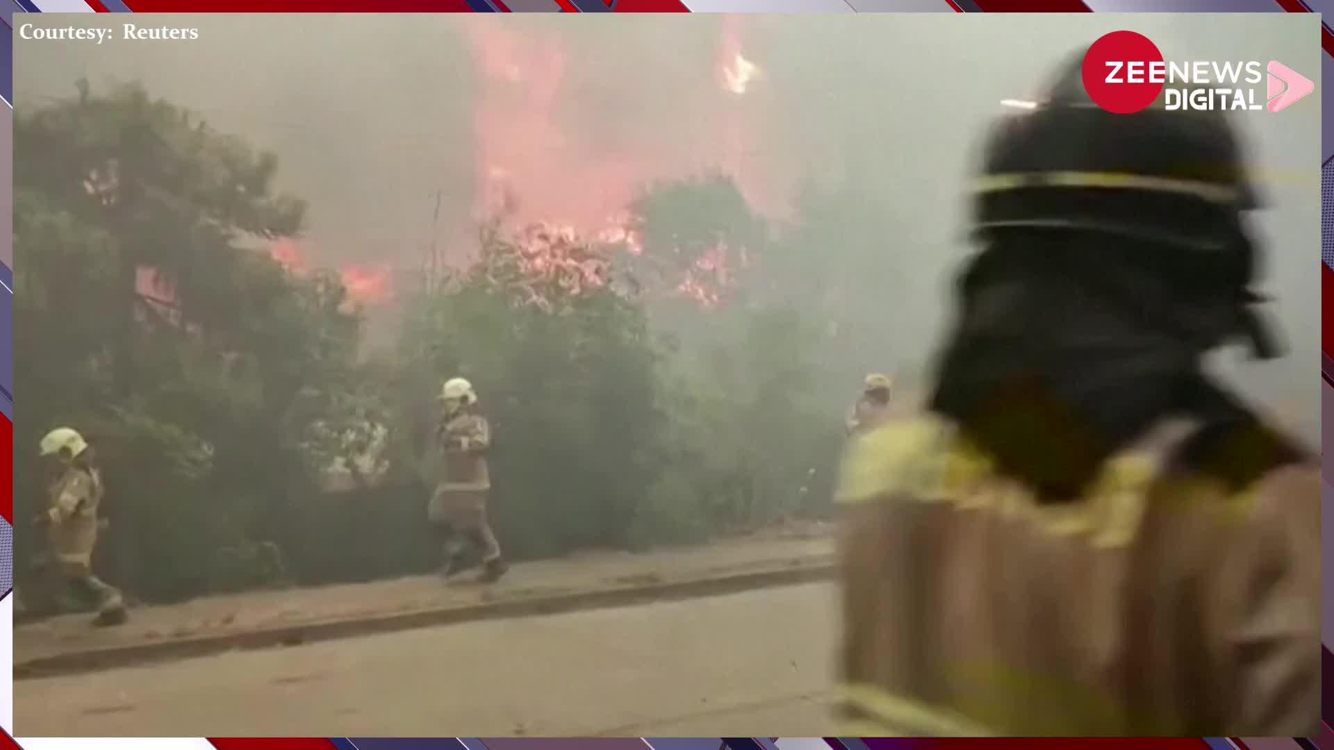 Video: Chile में नहीं थम रहा है आग का प्रकोप, 35 हजार एकड़ तक फैली आग, 13 लोगों की मौत