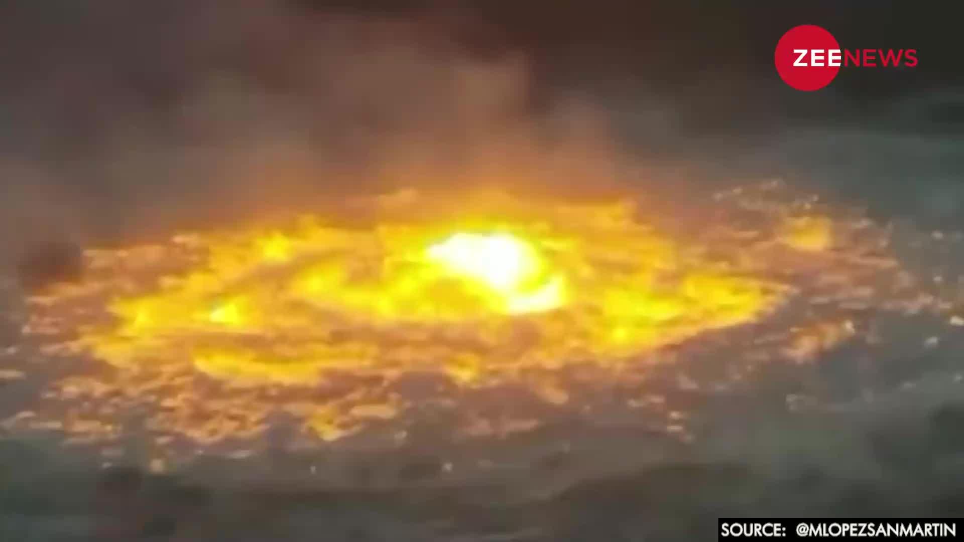 Video: आखिर क्यों Mexico में समुद्र के बीचो-बीच लगी आग?