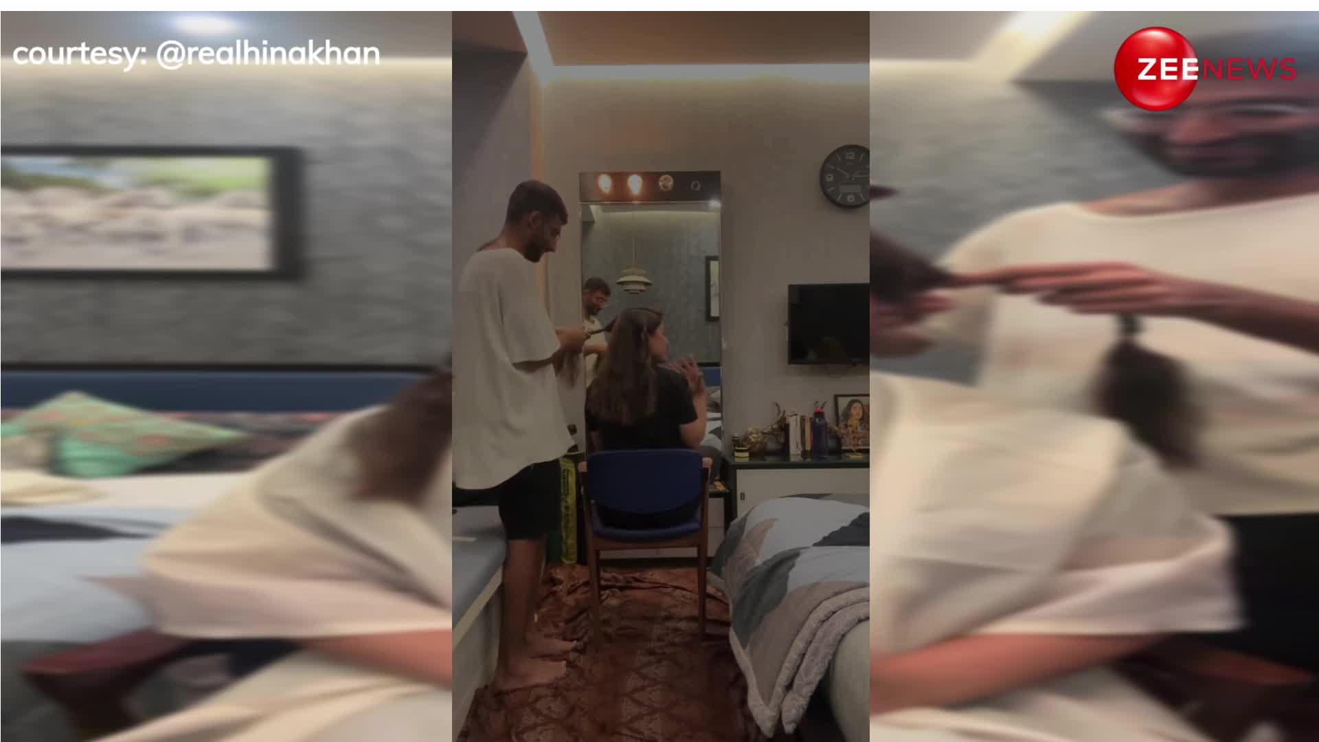 कैंसर से लड़ रहीं Hina Khan ने कटवा लिए बाल, वीडियो देख नम हुईं फैंस की आंखें..
