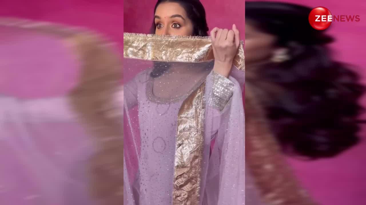 साड़ी या शरारा नहीं...गुलाबी सूट में Shraddha Kapoor की क्यूटनेस पर मिलियन कुर्बान
