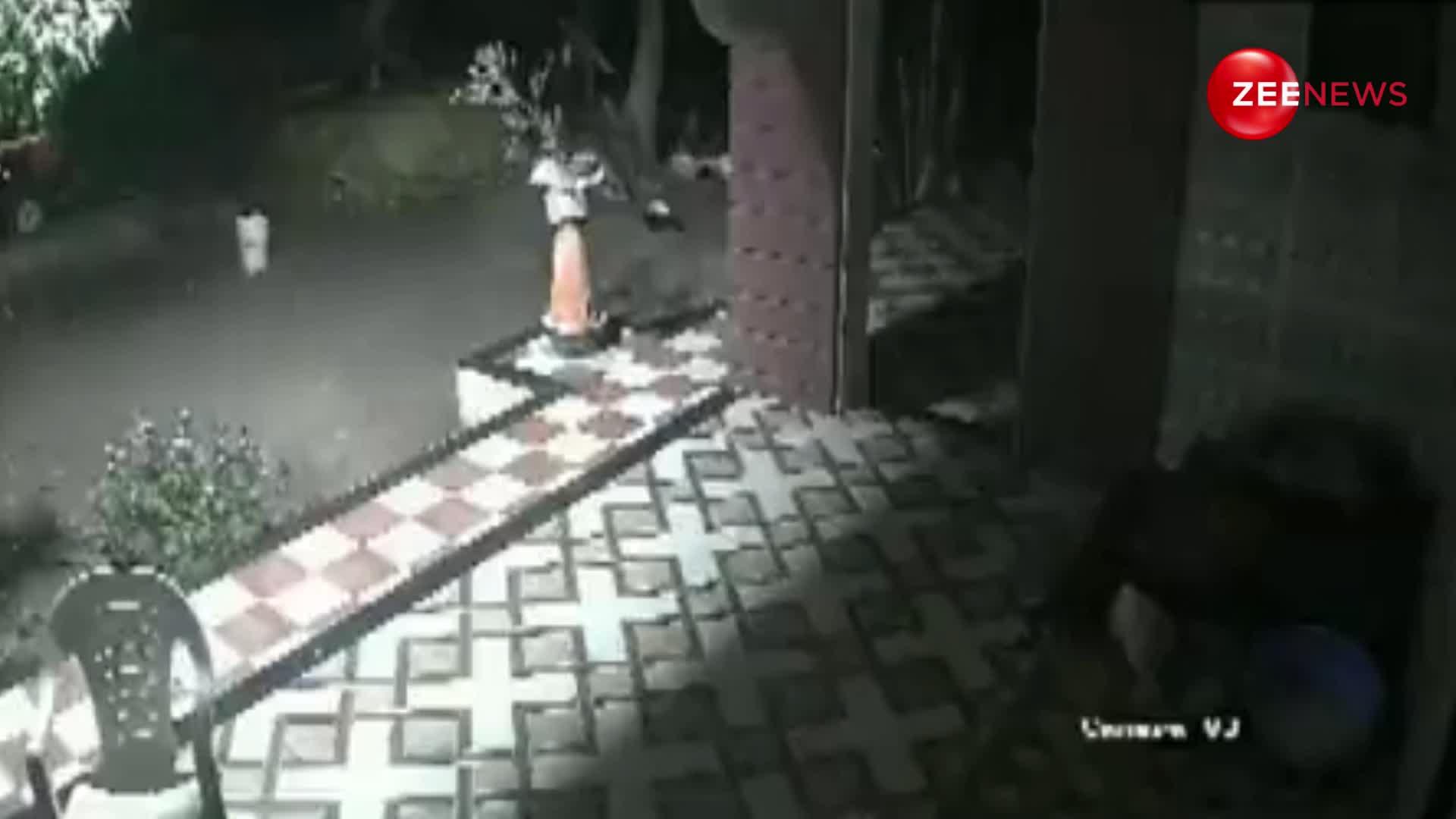 रात के अंधेरे में घर में घुस आया तेंदुआ, कुत्ते ने चालाकी से बचाई मालिक की जान