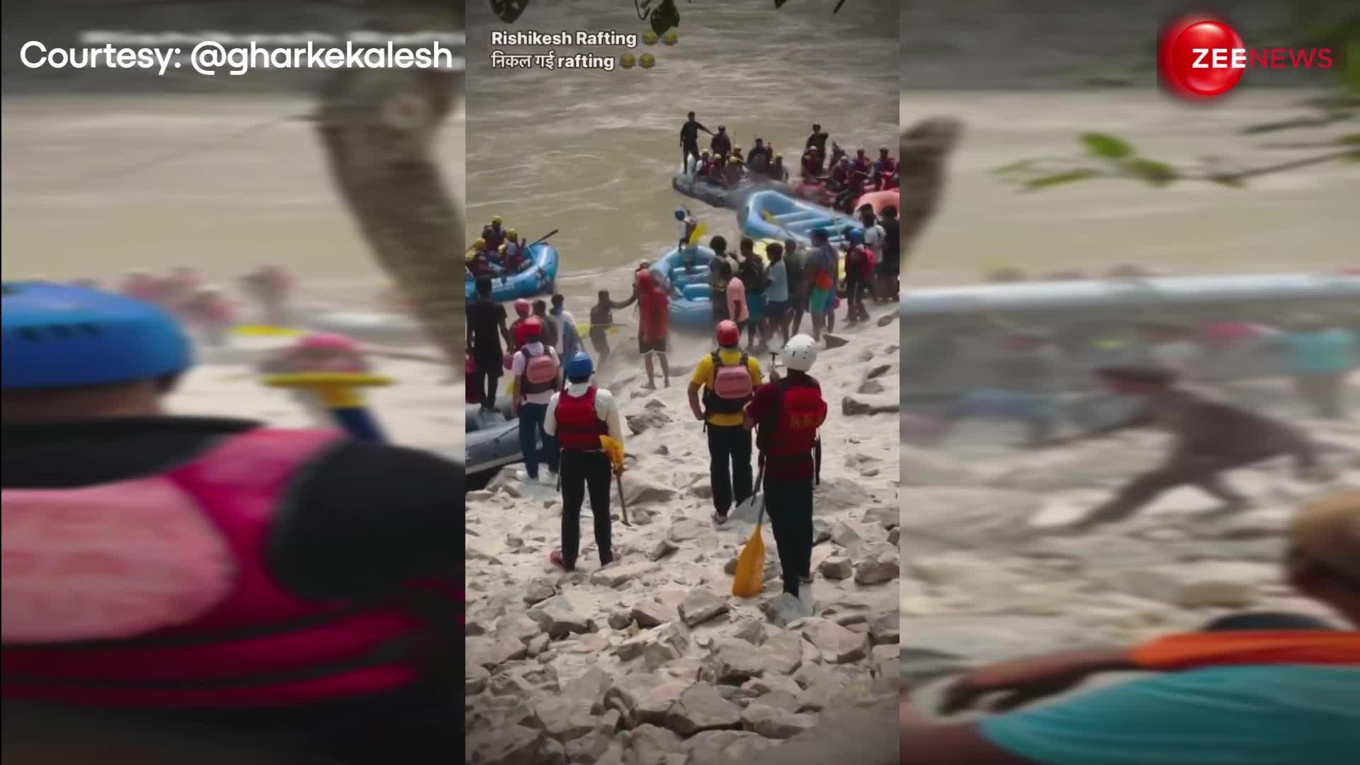 VIDEO: ऋषिकेश घूमने गए लोगों में हुई जबरदस्त लड़ाई, एक-दूसरे पर जमकर बरसाए चप्पू