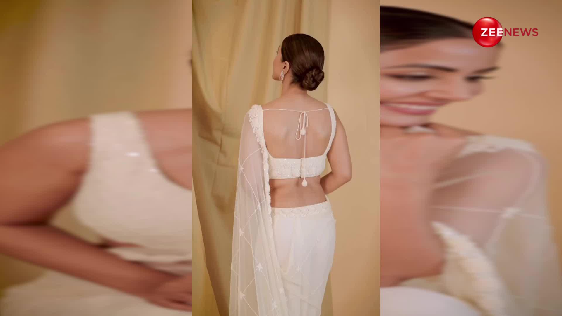 Hina Khan ने सफेद साड़ी में बिखेरा नूर, देखते ही लोगों ने कर दी तारीफ
