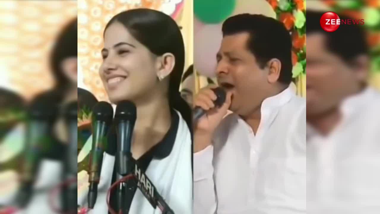 जया किशोरी के पिता ने गाया उनसे भी सुंदर भजन, मंच पर सबके सामने बेटी को दी टक्कर