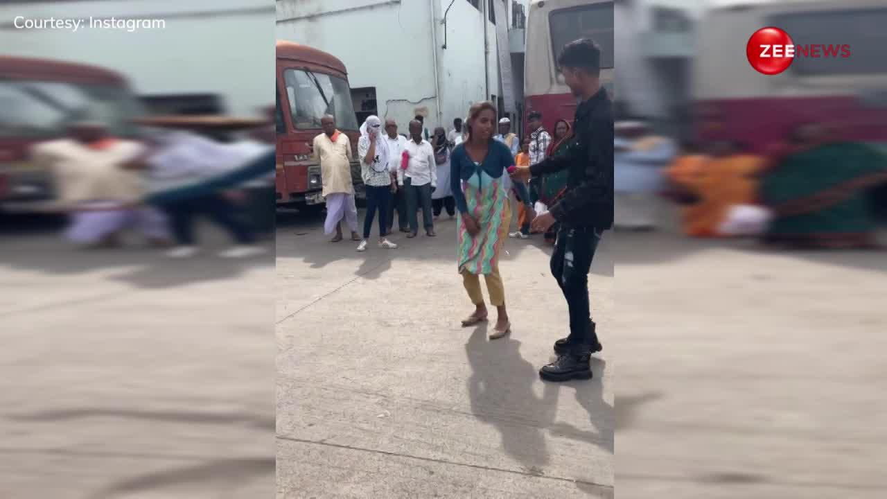 बस स्टॉप पर लड़की ने लेट-लेटकर किया डांस, वीडियो देख भड़क गए लोग
