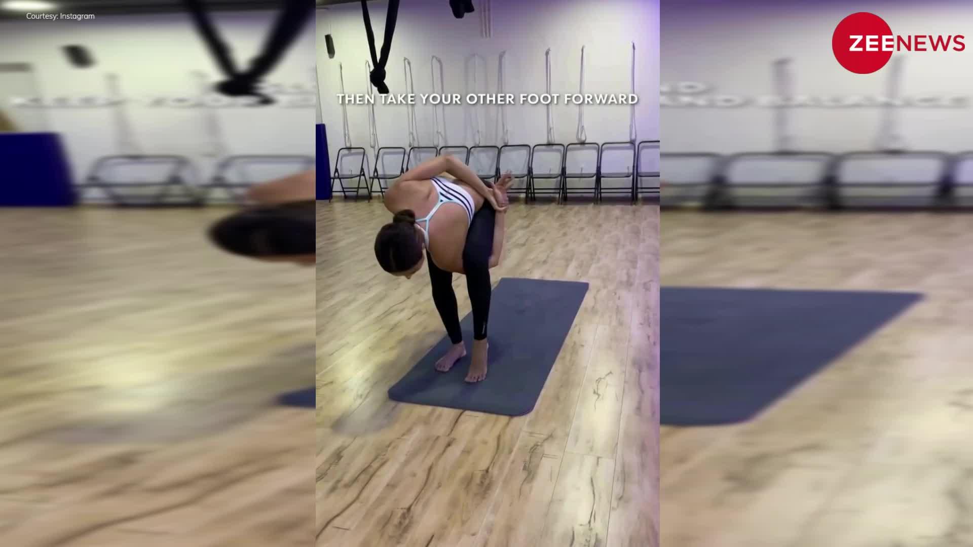 Malaika Arora yoga : मलाइका ने योग करते हुए फैंस को किया चैलेंज, देखे वीडियो