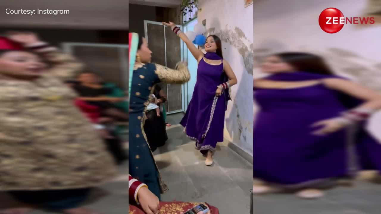 Desi Bhabhi Sexy Dance: छत पे सोया था बहनोई..पर देसी भाभी ने नीला स्लीवलेस सूट पहनकर 'हाय' ऐसा डांस किया, देख मचल उठा यूजर्स का दिल