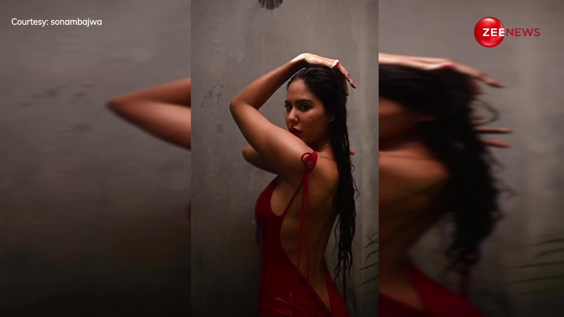 बाथरूम में नहाते हुए Sonam Bajwa ने शेयर किया अपना सिडक्टिव वीडियो