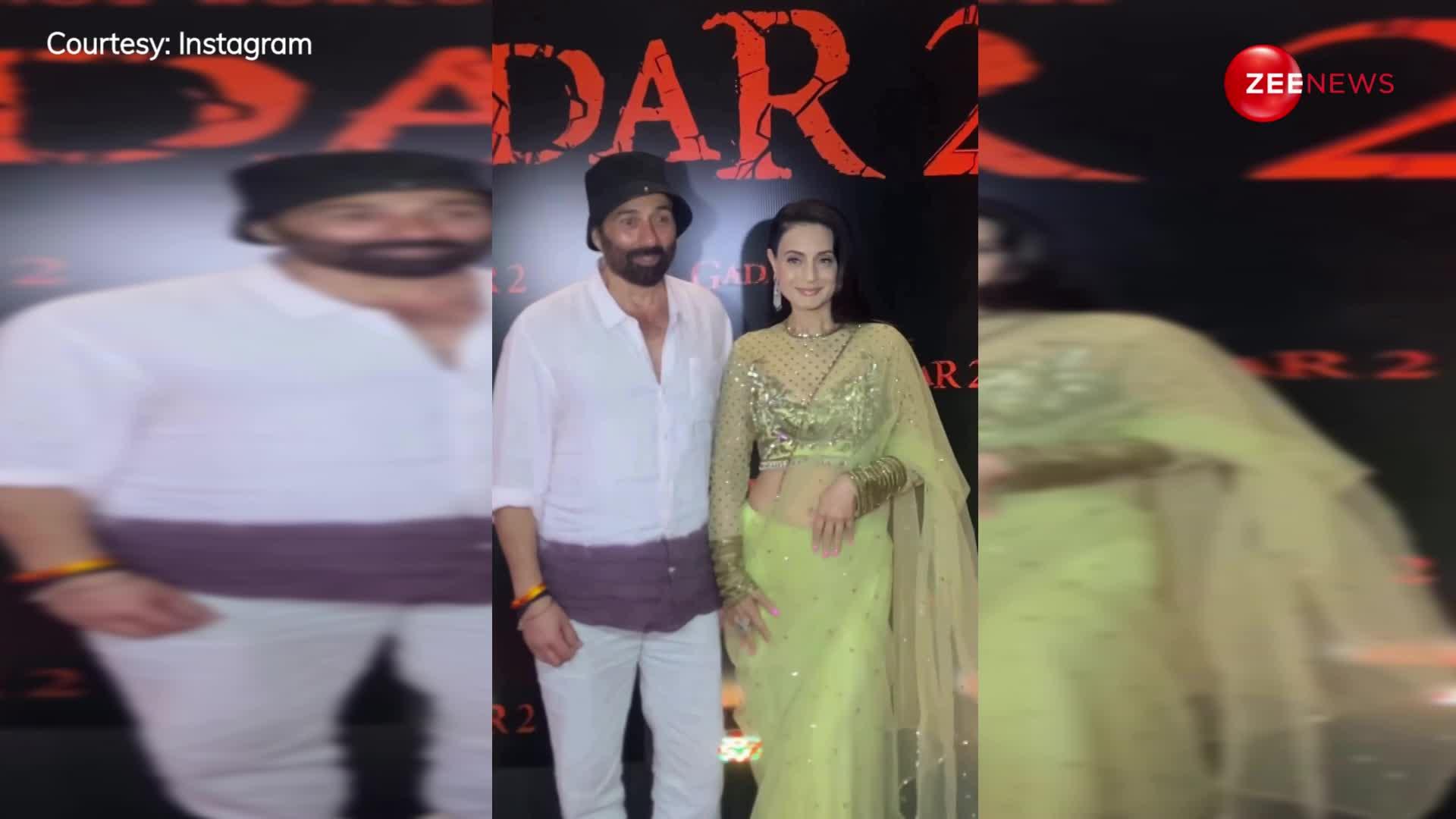 तारा सिंह और सकीना का फिर छाया जादू, Gadar 2 की सक्सेस पार्टी में दिखा सनी और अमीषा का जोरदार रोमांस