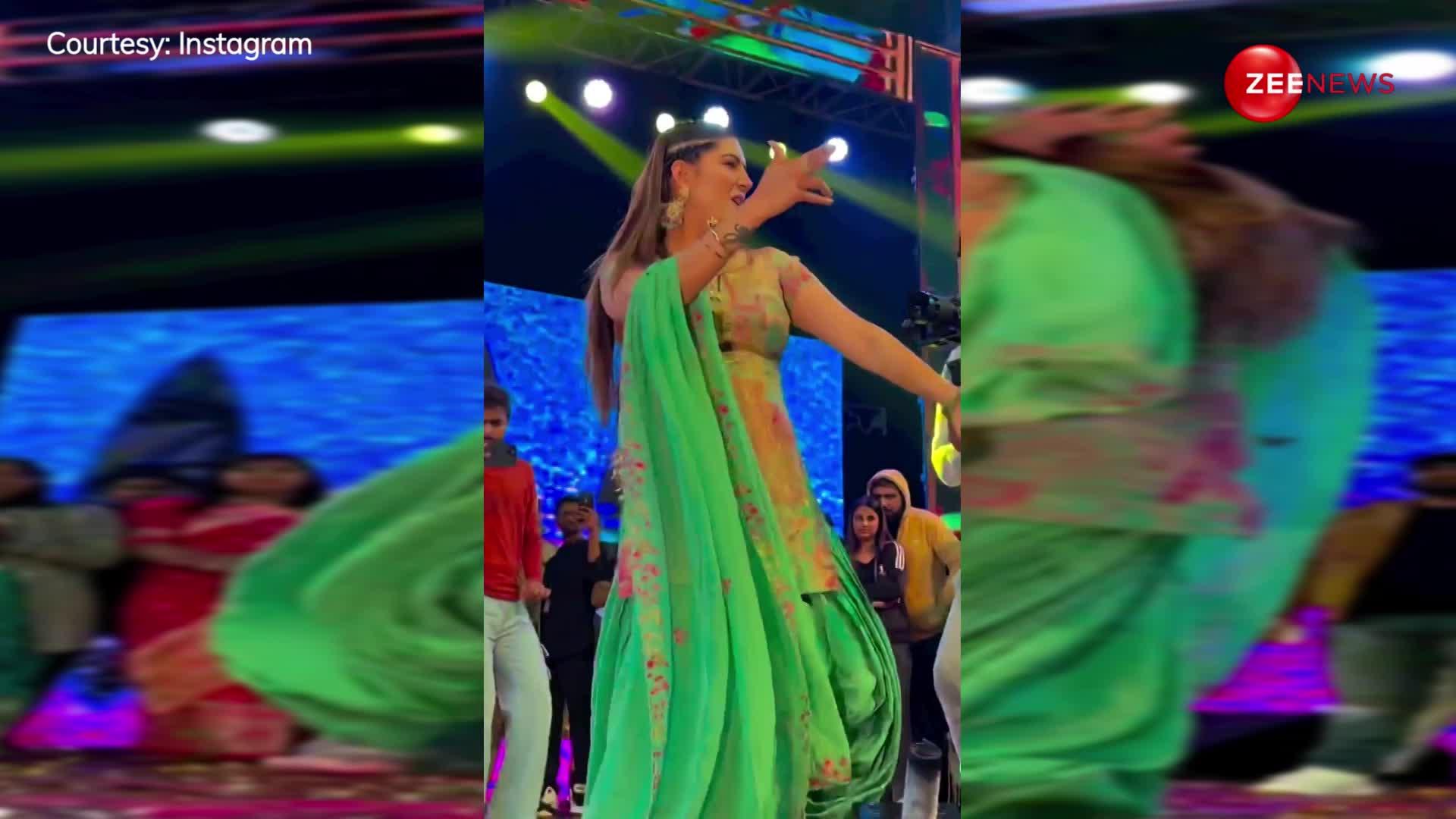 Sapna Choudhary ने Dupatta Far Far गाने पर बैकलेस सूट पहनकर किया सेक्सी डांस, ताऊ ने मुंह में दबाई उंगली