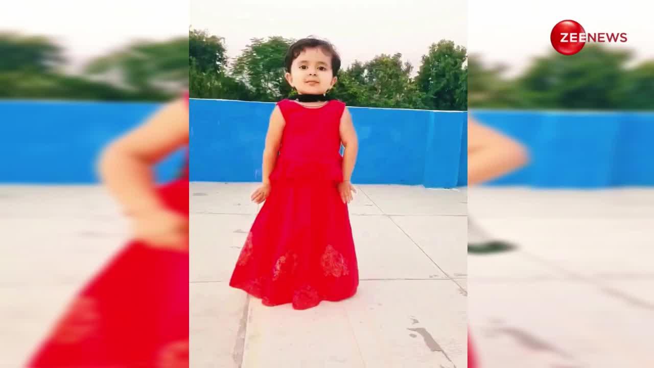 चटक लाल ड्रेस पहन छोटी सी बच्ची ने किया बेहद ही कमाल का डांस, वीडियो देख बोला-हरियाणा की नई डांसर