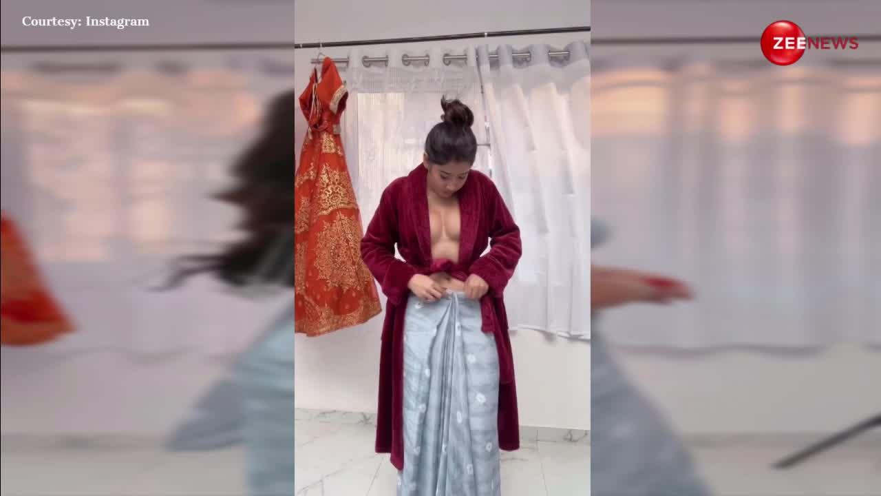 Sofia Ansari ने खूबसूरत साड़ी में बनाया नया वीडियो, मिनटों में हो गया वायरल