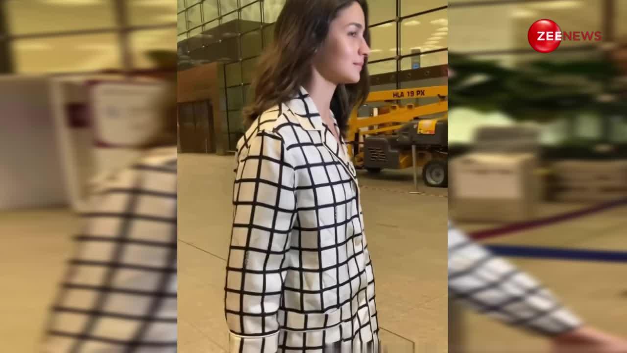 Alia Bhatt ने पहनी नाइट ड्रेस, वीडियो देख लोग बोले-मैडम ये घर नहीं एयरपोर्ट है!