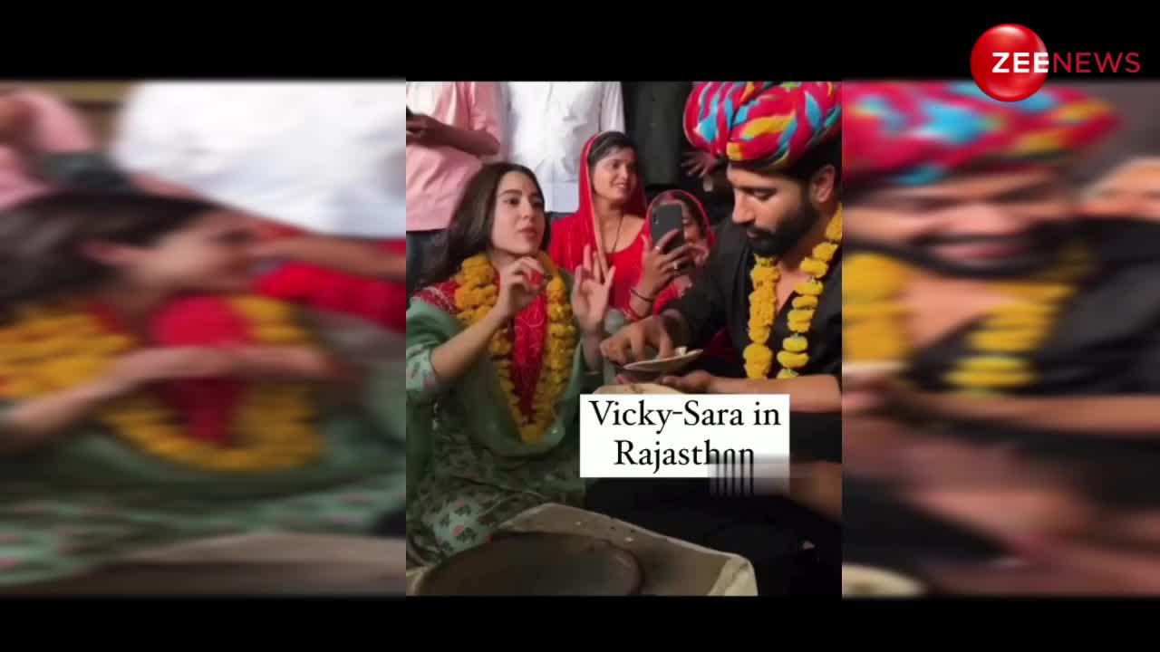 राजस्थानी आंटियों ने कुछ ऐसे किया Sara-Vicky का स्वागत, गाए कई गीत और खूब खिलाई रोटी-भिंडी