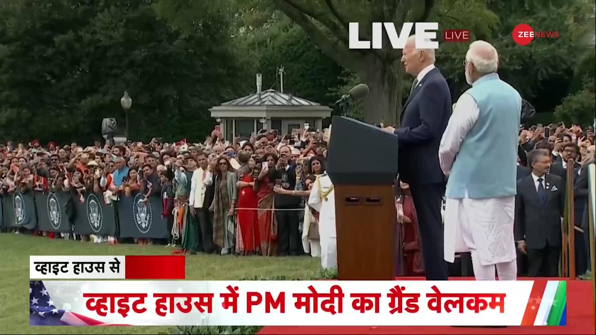Joe Biden ने बीच में रोका अपना भाषण अचानक PM मोदी' का पकड़ लिया हाथ