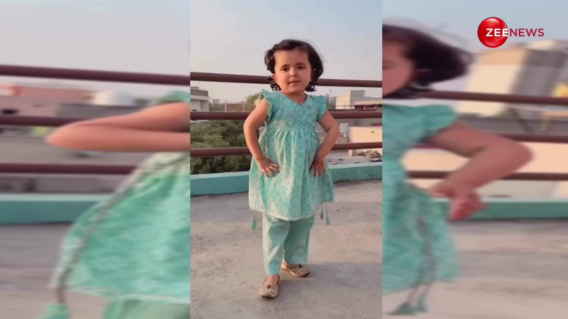 2 साल की नन्ही लड़की ने हरियाणवी गाने पर मटकाई अपनी पतली कमरिया, किलर अदाओं से जीत लिया दिल