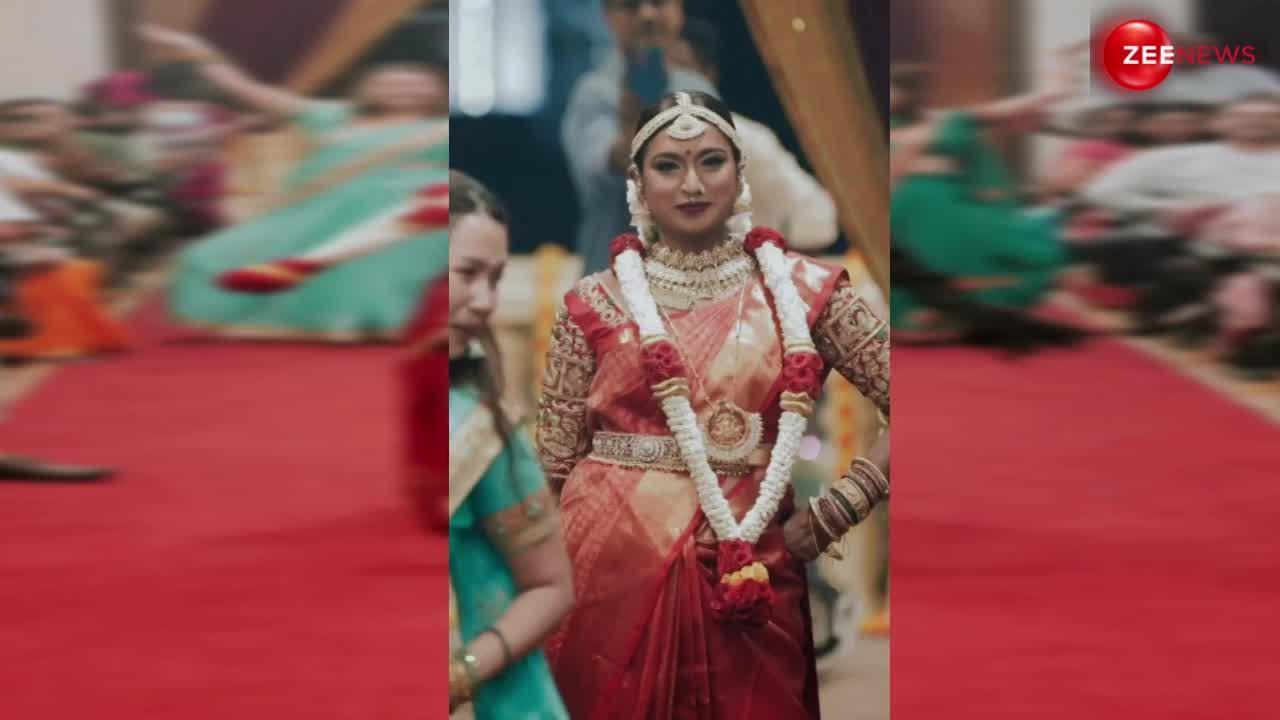 साउथ इंडियन दुल्हन ने अपनी एंट्री पर किया धांसू डांस, पति बोला-बीवी नंबर 1