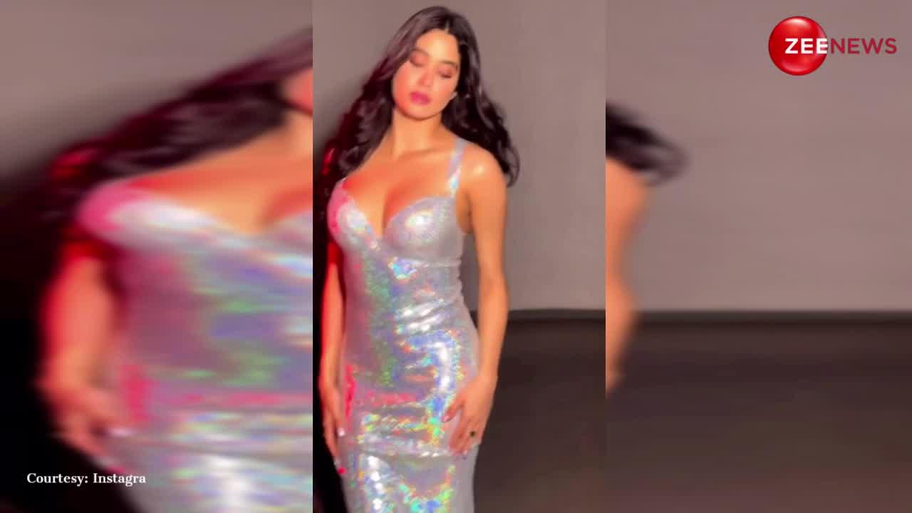 सिल्वर ड्रेस में बला की खूबसूरत लगीं Janhvi Kapoor, वीडियो देख फैंस हुए इम्प्रेस