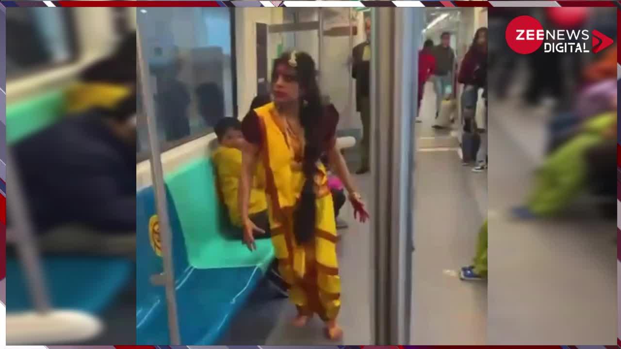 Viral Video: ट्रेन में मंजुलिका बनके घूमने लगी ये लड़की फिर देखिए क्या-क्या हरकतें की, सोशल मीडिया पर वीडियो वायरल