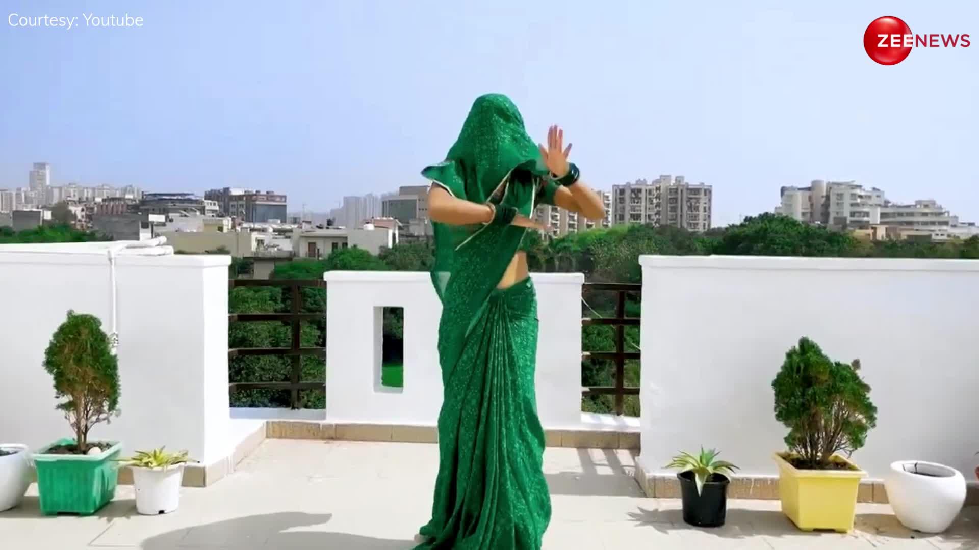Viral: हरी साड़ी पहन भाभी ने सपना चौधरी के गाने पर लचकाई ऐसी कमर, देखते ही सुध-बुध खो बैठे ताऊ