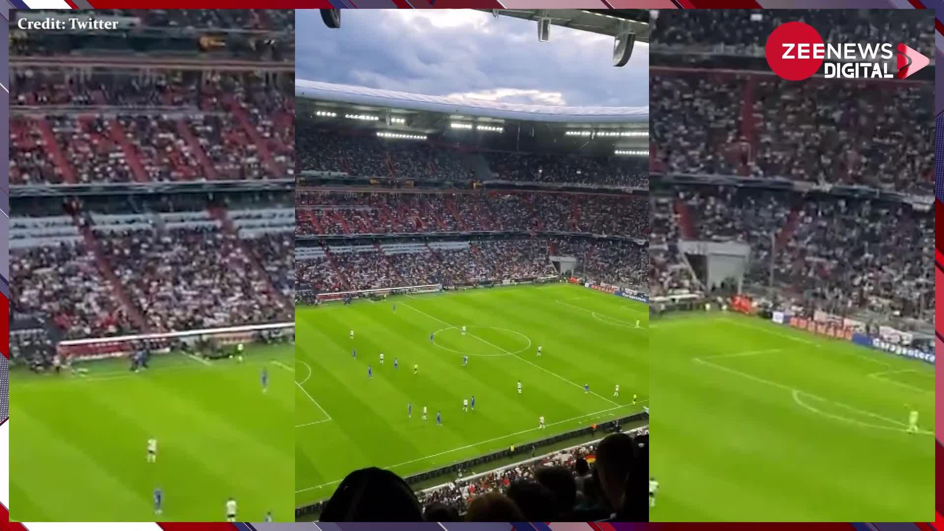 फुटबॉल मैच में युवक ने दर्शक दीर्घा में बैठ-बैठे उड़ाया पेपर प्लेन और कर दिया गोल, देखें मजेदार वीडियो