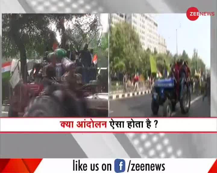 Tractor Rally: दिल्ली में किसानों ने वादा तोड़ा, India Gate की तरफ बढ़ने की कोशिश में पुलिस से भीषड़ भिड़ंत