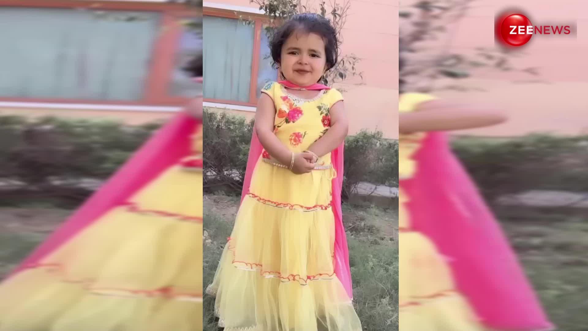 अजी वाह! छुटकी सी नन्ही लड़की ने Sapna Chaudhary से छीन लिए उनके फैंस, फिर पीला घाघरा पहन किया गजब का डांस
