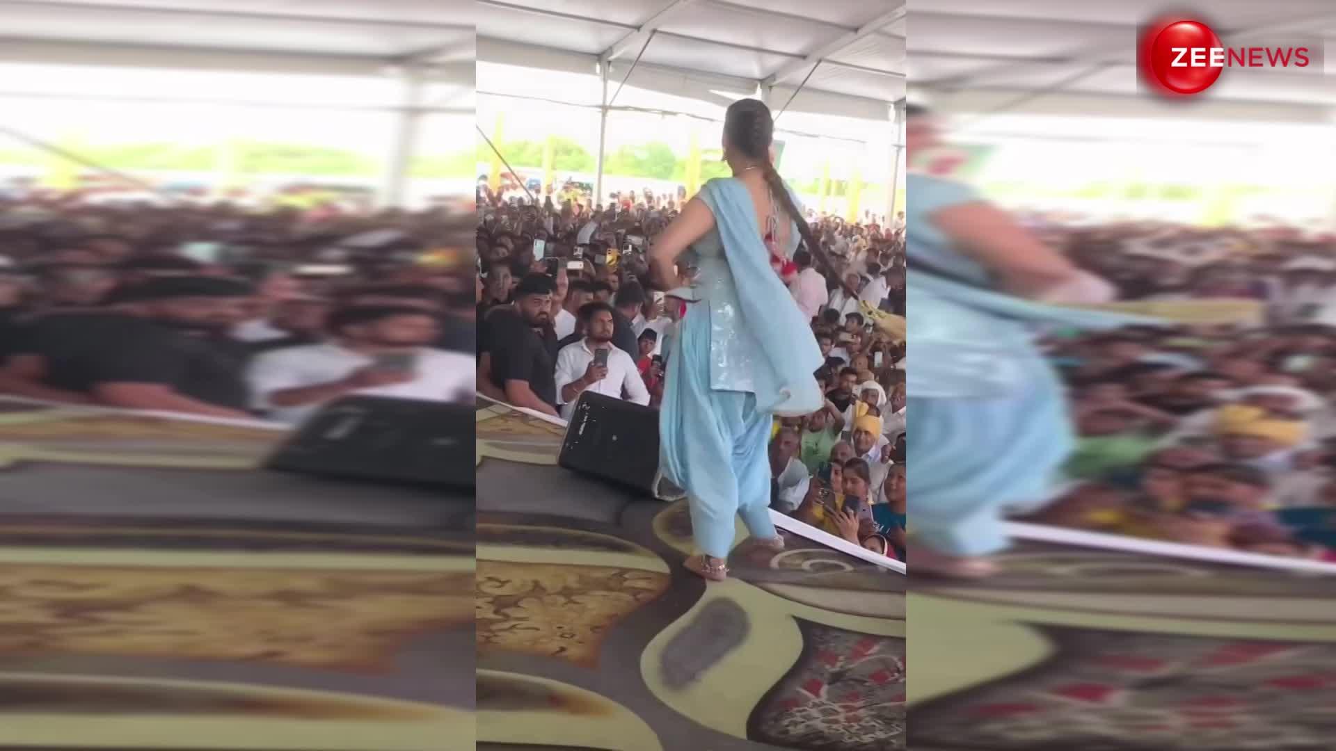 एक बार फिर छा गईं Sapna Choudhary! स्टेज पर किया ऐसा बवाल डांस के वायरल हो गया वीडियो