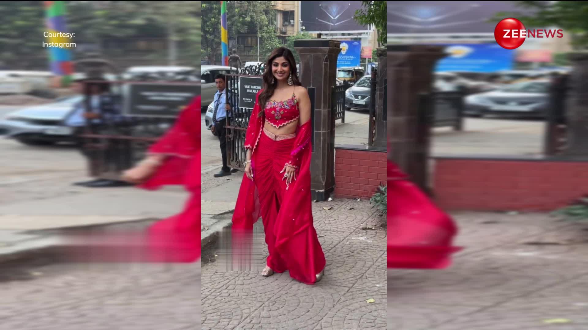 Shilpa Shetty ने पहनी लाल रंग की ड्रेस, फैंस ने कहा- कितनी सुंदर दिखती हो