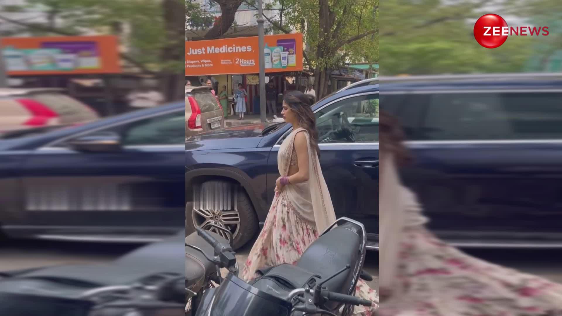 Janhvi Kapoor का गर्मी से हुआ हाल-बेहाल, भारी लहंगे में परेशान हुईं हसीना; देखें VIDEO