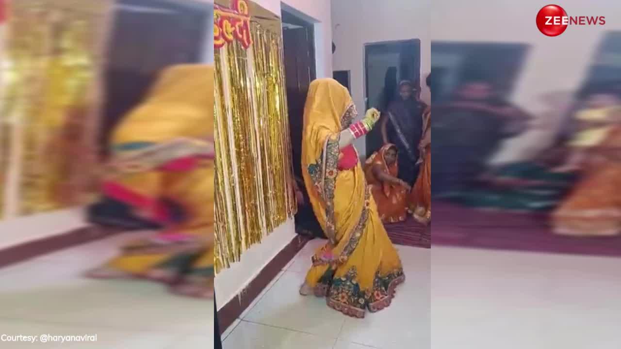 नई बहू ने घूंघट ओढ़ ससुराल में Sapna Choudhary के गाने पर किया जोश के साथ डांस, देख घर की बुजुर्ग महिलाएं हो गई खुश