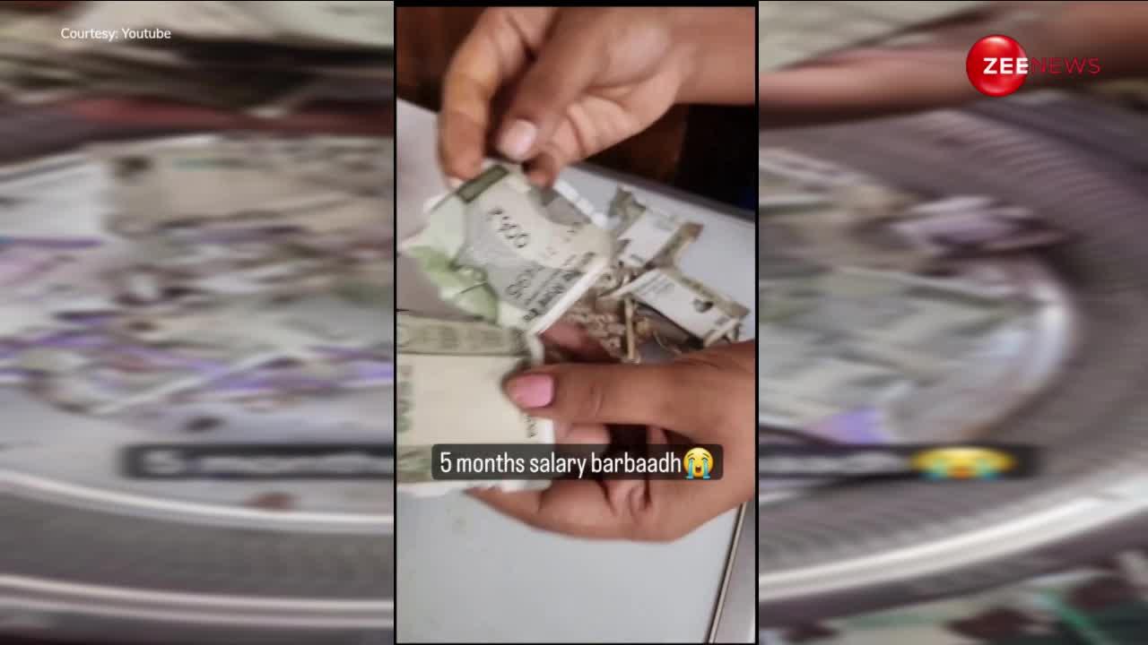 लड़की की 5 महीने की सैलरी हुई बर्बाद, 500-500 के नोटों का हुआ ऐसा हाल देखकर लोगों ने दे डाली ये सलाह
