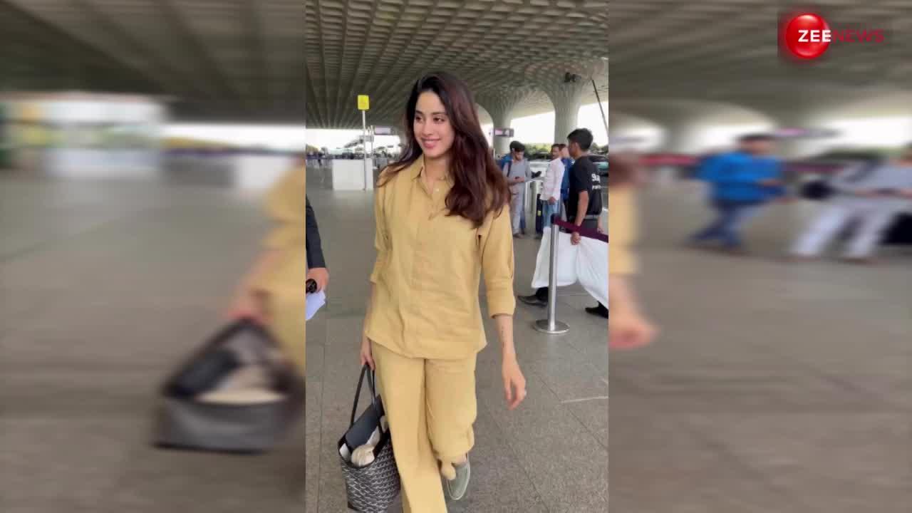 मेकअप फ्री लुक बना एयरपोर्ट का नया ट्रेंड, अब Janhvi Kapoor का चेहरा देख बढ़ सकती है आपके दिल की धड़कन