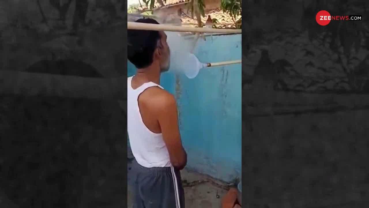 Viral Video : भाप लेने के लिए शख्स ने किया जबरदस्त देसी जुगाड़, युवक ने लिखा-‘भारत में सब मुमकिन है’