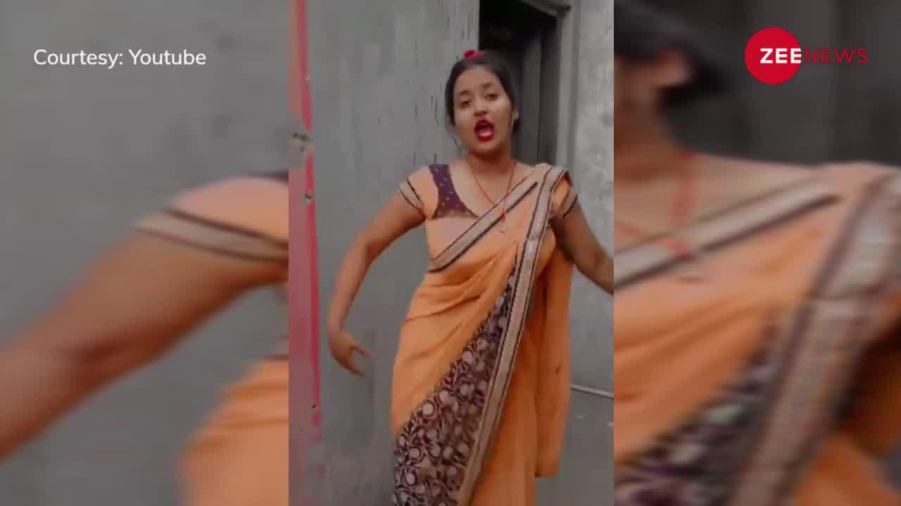 कैमरे के सामने Desi Bhabhi ने दिखाईं बोल्ड अदाएं, बलखाती कमर के साथ किया Hot Dance