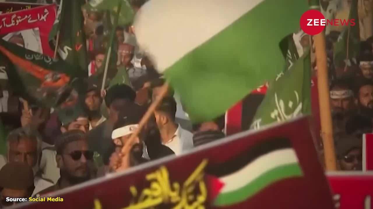 सड़कों पर बैठ Israel का झंडा खा रहे पाकिस्तानी, दुनिया हैरान !