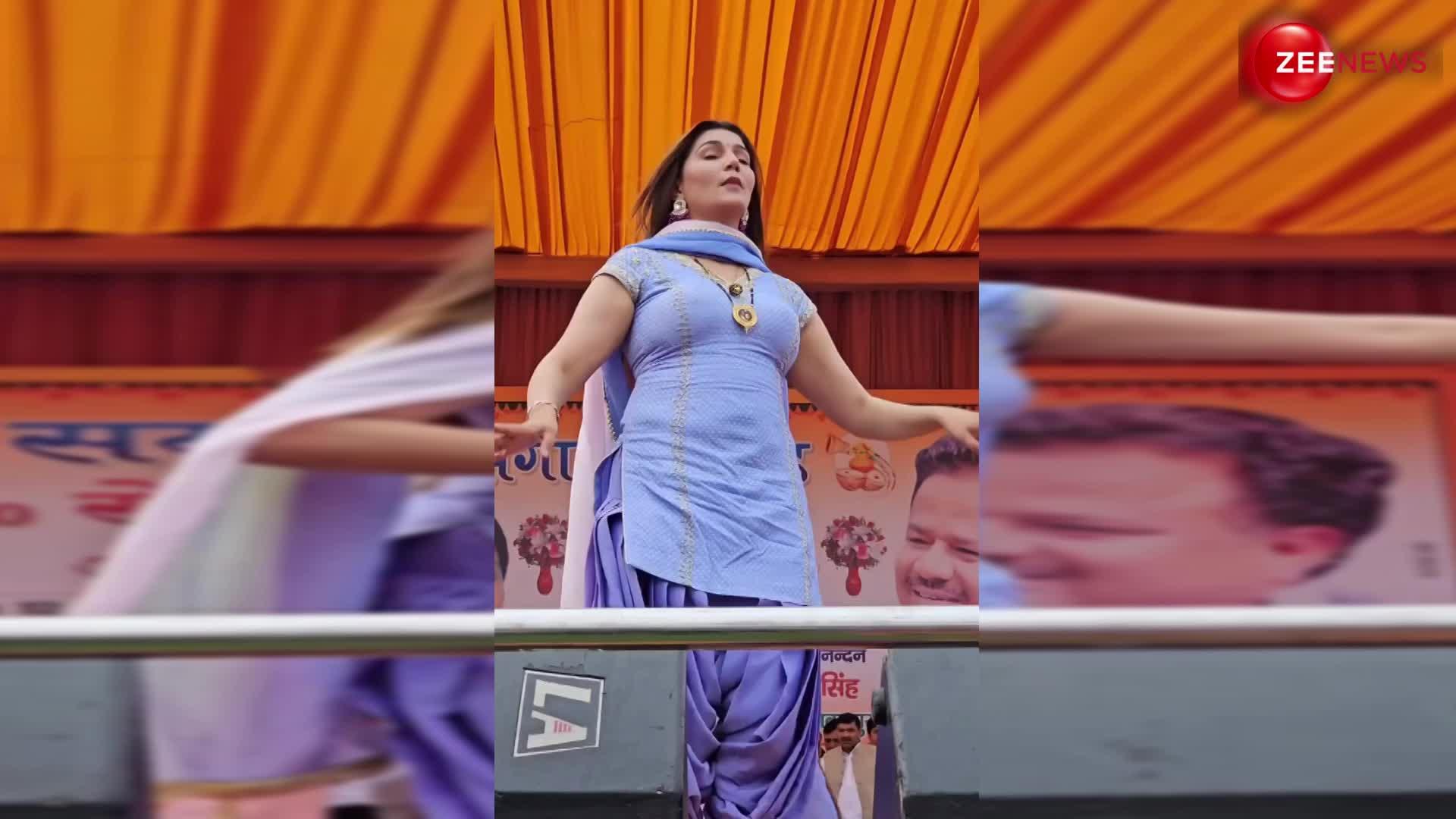Sapna Choudhary के दिलकश अंदाज ने लूटा फैंस का दिल, 'गोरी वी हलवे हलवे चाल' गाने पर किया धमाकेदार डांस